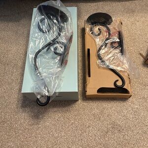 Partylite Elegant Pair of Black Wall Sconces New in Box